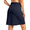 imageG Gradual 19 Skorts for Woman Knee Length Golf Skirt Long Athletic Tennis Skorts for Women Dressy Casual with Shorts PocketsNavy