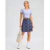 imageG Gradual 19 Skorts for Woman Knee Length Golf Skirt Long Athletic Tennis Skorts for Women Dressy Casual with Shorts PocketsNavy Flower