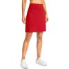 imageG Gradual 19 Skorts for Woman Knee Length Golf Skirt Long Athletic Tennis Skorts for Women Dressy Casual with Shorts PocketsRed