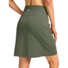 imageG Gradual 19 Skorts for Woman Knee Length Golf Skirt Long Athletic Tennis Skorts for Women Dressy Casual with Shorts PocketsSage Green