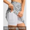 imageG Gradual 19 Skorts for Woman Knee Length Golf Skirt Long Athletic Tennis Skorts for Women Dressy Casual with Shorts PocketsWhite Paisley
