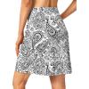 imageG Gradual 19 Skorts for Woman Knee Length Golf Skirt Long Athletic Tennis Skorts for Women Dressy Casual with Shorts PocketsWhite Paisley