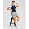 imageG Gradual 19 Skorts for Woman Knee Length Golf Skirt Long Athletic Tennis Skorts for Women Dressy Casual with Shorts PocketsWhite Paisley