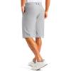 imageG Gradual Mens Golf Shorts 12 Long with 4 Pockets Lightweight Casual Knee Length Short Quick Dry Hiking Work Travel ShortsBright Gray