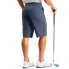 imageG Gradual Mens Golf Shorts 12 Long with 4 Pockets Lightweight Casual Knee Length Short Quick Dry Hiking Work Travel ShortsGrey Blue