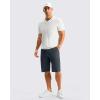 imageG Gradual Mens Golf Shorts 12 Long with 4 Pockets Lightweight Casual Knee Length Short Quick Dry Hiking Work Travel ShortsIron Grey