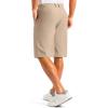 imageG Gradual Mens Golf Shorts 12 Long with 4 Pockets Lightweight Casual Knee Length Short Quick Dry Hiking Work Travel ShortsKhaki