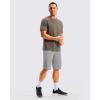 imageG Gradual Mens Golf Shorts 12 Long with 4 Pockets Lightweight Casual Knee Length Short Quick Dry Hiking Work Travel ShortsLight Grey