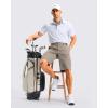 imageG Gradual Mens Golf Shorts 12 Long with 4 Pockets Lightweight Casual Knee Length Short Quick Dry Hiking Work Travel ShortsStone Grey