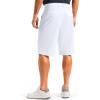 imageG Gradual Mens Golf Shorts 12 Long with 4 Pockets Lightweight Casual Knee Length Short Quick Dry Hiking Work Travel ShortsWhite
