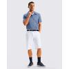 imageG Gradual Mens Golf Shorts 12 Long with 4 Pockets Lightweight Casual Knee Length Short Quick Dry Hiking Work Travel ShortsWhite