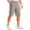 imageG Gradual Mens Golf Shorts 12 Long with 4 Pockets Lightweight Casual Knee Length Short Quick Dry Hiking Work Travel ShortsStone Grey