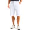 imageG Gradual Mens Golf Shorts 12 Long with 4 Pockets Lightweight Casual Knee Length Short Quick Dry Hiking Work Travel ShortsWhite