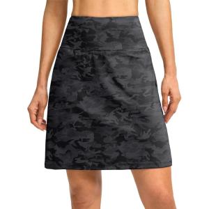 imageG Gradual 19 Skorts for Woman Knee Length Golf Skirt Long Athletic Tennis Skorts for Women Dressy Casual with Shorts PocketsGrey Camo