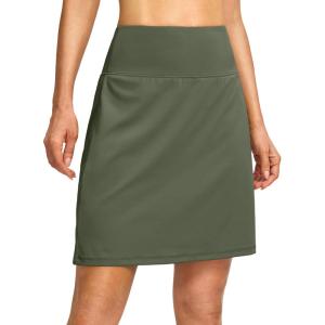 imageG Gradual 19 Skorts for Woman Knee Length Golf Skirt Long Athletic Tennis Skorts for Women Dressy Casual with Shorts PocketsSage Green