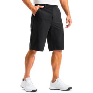 imageG Gradual Mens Golf Shorts 12 Long with 4 Pockets Lightweight Casual Knee Length Short Quick Dry Hiking Work Travel ShortsBlack