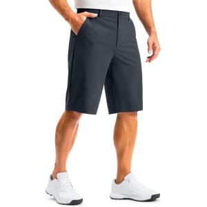 imageG Gradual Mens Golf Shorts 12 Long with 4 Pockets Lightweight Casual Knee Length Short Quick Dry Hiking Work Travel ShortsIron Grey