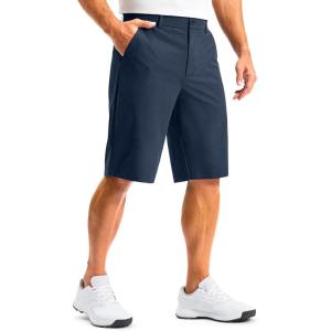 imageG Gradual Mens Golf Shorts 12 Long with 4 Pockets Lightweight Casual Knee Length Short Quick Dry Hiking Work Travel ShortsNavy Blue
