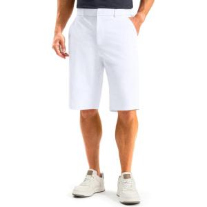 imageG Gradual Mens Golf Shorts 12 Long with 4 Pockets Lightweight Casual Knee Length Short Quick Dry Hiking Work Travel ShortsWhite