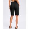 imageG GRADUAL Bermuda Shorts for Women with Pockets 10 Knee Length Womens High Waisted Long Shorts for Walking Athletic WorkoutBlack