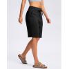 imageG GRADUAL Bermuda Shorts for Women with Pockets 10 Knee Length Womens High Waisted Long Shorts for Walking Athletic WorkoutBlack