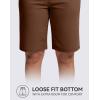 imageG GRADUAL Bermuda Shorts for Women with Pockets 10 Knee Length Womens High Waisted Long Shorts for Walking Athletic WorkoutBrown