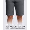 imageG GRADUAL Bermuda Shorts for Women with Pockets 10 Knee Length Womens High Waisted Long Shorts for Walking Athletic WorkoutDark Grey