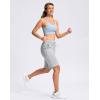 imageG GRADUAL Bermuda Shorts for Women with Pockets 10 Knee Length Womens High Waisted Long Shorts for Walking Athletic WorkoutGull Grey