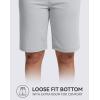 imageG GRADUAL Bermuda Shorts for Women with Pockets 10 Knee Length Womens High Waisted Long Shorts for Walking Athletic WorkoutGull Grey