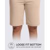 imageG GRADUAL Bermuda Shorts for Women with Pockets 10 Knee Length Womens High Waisted Long Shorts for Walking Athletic WorkoutKhaki