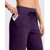 imageG GRADUAL Bermuda Shorts for Women with Pockets 10 Knee Length Womens High Waisted Long Shorts for Walking Athletic WorkoutPurple
