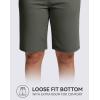 imageG GRADUAL Bermuda Shorts for Women with Pockets 10 Knee Length Womens High Waisted Long Shorts for Walking Athletic WorkoutSage Green