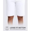 imageG GRADUAL Bermuda Shorts for Women with Pockets 10 Knee Length Womens High Waisted Long Shorts for Walking Athletic WorkoutWhite