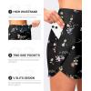 imageG GRADUAL Womens 5 Swim Board Shorts High Waisted Quick Dry Swimming Bathing Suit Bottoms for Women with Liner PocketsBlack Floral