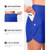 imageG GRADUAL Womens 5 Swim Board Shorts High Waisted Quick Dry Swimming Bathing Suit Bottoms for Women with Liner PocketsBlue