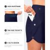 imageG GRADUAL Womens 5 Swim Board Shorts High Waisted Quick Dry Swimming Bathing Suit Bottoms for Women with Liner PocketsDark Blue