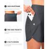 imageG GRADUAL Womens 5 Swim Board Shorts High Waisted Quick Dry Swimming Bathing Suit Bottoms for Women with Liner PocketsDark Grey