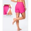 imageG GRADUAL Womens 5 Swim Board Shorts High Waisted Quick Dry Swimming Bathing Suit Bottoms for Women with Liner PocketsRosy