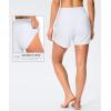 imageG GRADUAL Womens 5 Swim Board Shorts High Waisted Quick Dry Swimming Bathing Suit Bottoms for Women with Liner PocketsWhite