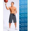 imageG Gradual Mens 11 Long Basketball Shorts with Zipper Pockets Drawstring Mesh Lightweight Gym Athletic Shorts for MenDusty Blue