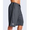 imageG Gradual Mens 11 Long Basketball Shorts with Zipper Pockets Drawstring Mesh Lightweight Gym Athletic Shorts for MenDusty Blue
