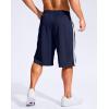 imageG Gradual Mens 11 Long Basketball Shorts with Zipper Pockets Drawstring Mesh Lightweight Gym Athletic Shorts for MenNavy