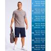 imageG Gradual Mens 11 Long Basketball Shorts with Zipper Pockets Drawstring Mesh Lightweight Gym Athletic Shorts for MenNavy