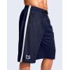 imageG Gradual Mens 11 Long Basketball Shorts with Zipper Pockets Drawstring Mesh Lightweight Gym Athletic Shorts for MenNavy