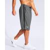 imageG Gradual Mens 11 Long Basketball Shorts with Zipper Pockets Drawstring Mesh Lightweight Gym Athletic Shorts for MenSteel