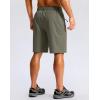 imageG Gradual Mens Casual Shorts 9 Lightweight Hiking GolfGrey Green