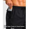 imageG Gradual Mens Running Athletic Shorts with Zipper Pocket 5 7 Lightweight Quick Dry Gym Workout Shorts for Tennis ActiveBlack