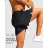 imageG Gradual Mens Running Athletic Shorts with Zipper Pocket 5 7 Lightweight Quick Dry Gym Workout Shorts for Tennis ActiveDark Grey