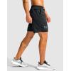 imageG Gradual Mens Running Athletic Shorts with Zipper Pocket 5 7 Lightweight Quick Dry Gym Workout Shorts for Tennis ActiveDark Grey