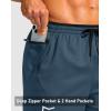 imageG Gradual Mens Running Athletic Shorts with Zipper Pocket 5 7 Lightweight Quick Dry Gym Workout Shorts for Tennis ActiveDusty Blue